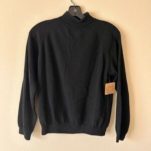 Vintage Rhinospun by Century of Boston black Merino wool sweater Medium